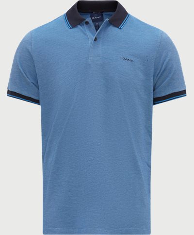 Gant T-shirts 4-COL OXFORD SS PIQUE 2057029 Blue